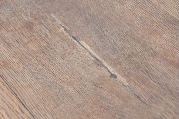 イギリスアンティーク　1930年頃　オーク材　存在感のあるバルボスレッグのドローリーフテーブル　(R-090302)