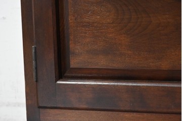 中古　松本民芸家具　和・洋どちらのお部屋にも取り入れやすい!　落ち着いた色合いと框組が魅力のローボード　(R-090314)