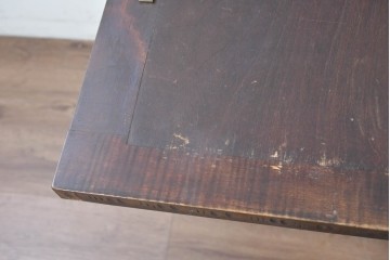 中古　美品　軽井沢彫り　繊細な桜の彫刻が美しいライティングビューロー　(R-090315)