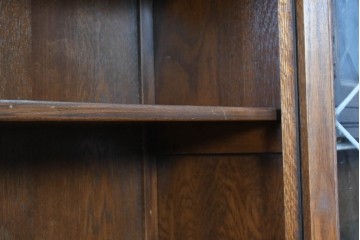 イギリスヴィンテージ　希少モデル　WOOD BROS(ウッド・ブロス)社　Old charm(オールドチャーム)　三分割できるビューロー付きキャビネット　(R-090321)