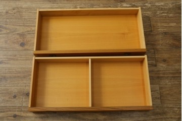 中古　美品　ノルウェー製　Nesje AS　チーク材　明るい木肌が美しい照明付きキャビネット　(R-090324)