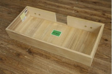 中古　伝統工芸品　加茂桐箪笥　箪笥の松本　モダンデザインの総桐チェスト　(R-090335)
