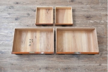 和製アンティーク　昭和初期　激レア　希少!!　龍虎の図を描いた手打ち金具が圧巻の仙台箪笥　(R-090336)