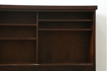 中古　美品　和光　NEW北樹　希少な廃番品　縦格子が和の雰囲気をより一層引き立てる水屋箪笥サイドボード　(R-090340)