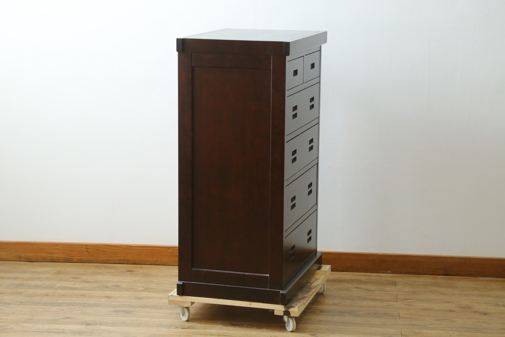 中古　民芸家具　和光　NEW北樹　和モダンデザイン　上品な佇まいのチェスト　(R-090347)