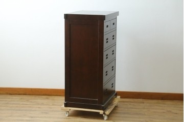中古　民芸家具　和光　NEW北樹　和モダンデザイン　上品な佇まいのチェスト　(R-090347)