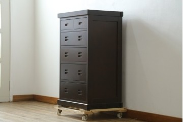 中古　民芸家具　和光　NEW北樹　和モダンデザイン　上品な佇まいのチェスト　(R-090347)
