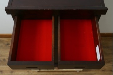中古　民芸家具　和光　NEW北樹　和モダンデザイン　上品な佇まいのチェスト　(R-090347)