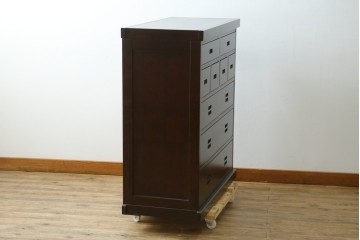 中古　民芸家具　和光　NEW北樹　和モダンデザイン　上品な佇まいのチェスト　(R-090348)