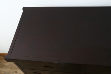 中古　民芸家具　和光　NEW北樹　和モダンデザイン　上品な佇まいのチェスト　(R-090348)