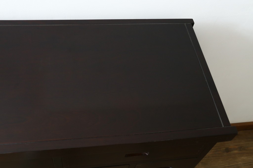 中古　民芸家具　和光　NEW北樹　和モダンデザイン　上品な佇まいのチェスト　(R-090348)