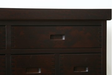 中古　民芸家具　和光　NEW北樹　和モダンデザイン　上品な佇まいのチェスト　(R-090348)