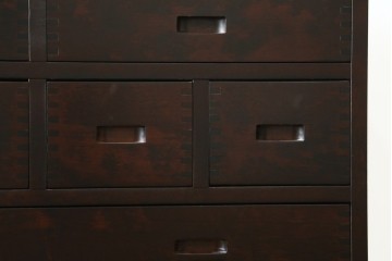 中古　民芸家具　和光　NEW北樹　和モダンデザイン　上品な佇まいのチェスト　(R-090348)