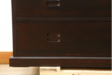 中古　民芸家具　和光　NEW北樹　和モダンデザイン　上品な佇まいのチェスト　(R-090348)