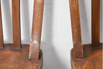 イギリスヴィンテージ　すっきりとしたシルエットのダイニングチェア4脚セット(R-090354)