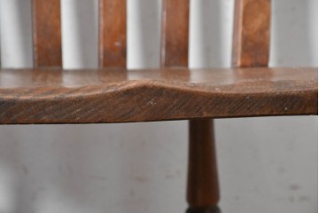 イギリスヴィンテージ　すっきりとしたシルエットのダイニングチェア4脚セット(R-090354)