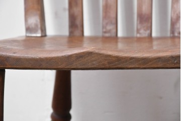 イギリスヴィンテージ　すっきりとしたシルエットのダイニングチェア4脚セット(R-090355)