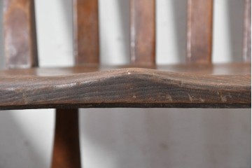 イギリスヴィンテージ　すっきりとしたシルエットのダイニングチェア4脚セット(R-090355)