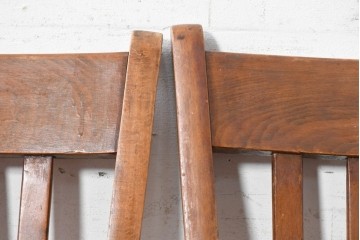 イギリスヴィンテージ　すっきりとしたシルエットのダイニングチェア4脚セット(R-090356)