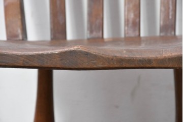 イギリスヴィンテージ　すっきりとしたシルエットのダイニングチェア4脚セット(R-090356)