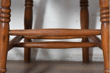イギリスヴィンテージ　すっきりとしたシルエットのダイニングチェア4脚セット(R-090356)