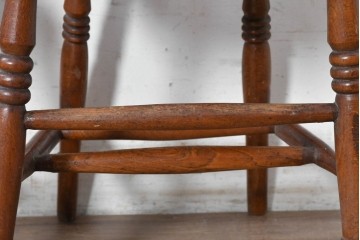 イギリスヴィンテージ　すっきりとしたシルエットのダイニングチェア3脚セット(R-090357)