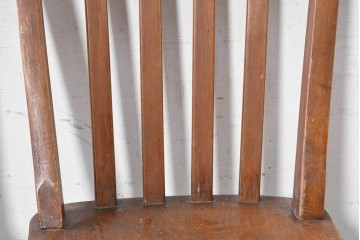 イギリスヴィンテージ　すっきりとしたシルエットのダイニングチェア2脚セット(R-090358)