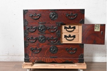 中古　美品　岩谷堂箪笥　小物整理におすすめ!　小振りながら存在感のある極小箪笥　(R-090364)