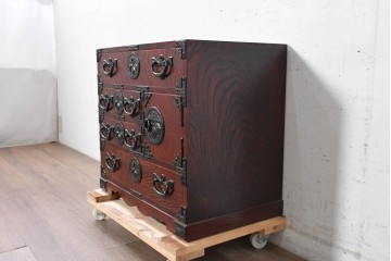 中古　美品　岩谷堂箪笥　小物整理におすすめ!　小振りながら存在感のある極小箪笥　(R-090364)