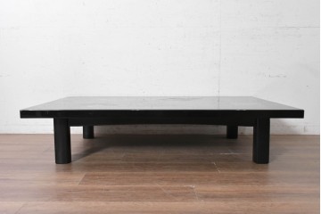 中古　美品　輪島塗　和の趣を楽しめる扇面文様の座卓　(R-090374)