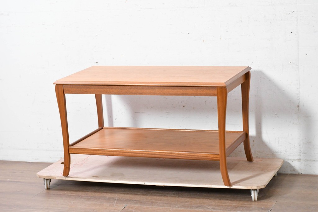イギリスヴィンテージ　Sutcliffe furniture(サトクリフ・ファニチャー)　チーク材　スライド天板付きセンターテーブル　(R-090375)