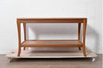 イギリスヴィンテージ　Sutcliffe furniture(サトクリフ・ファニチャー)　チーク材　スライド天板付きセンターテーブル　(R-090375)