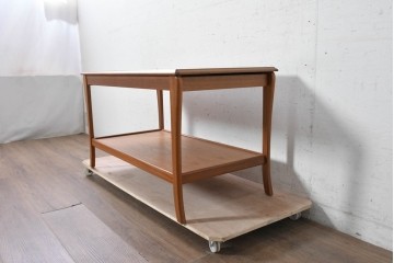 イギリスヴィンテージ　Sutcliffe furniture(サトクリフ・ファニチャー)　チーク材　スライド天板付きセンターテーブル　(R-090375)