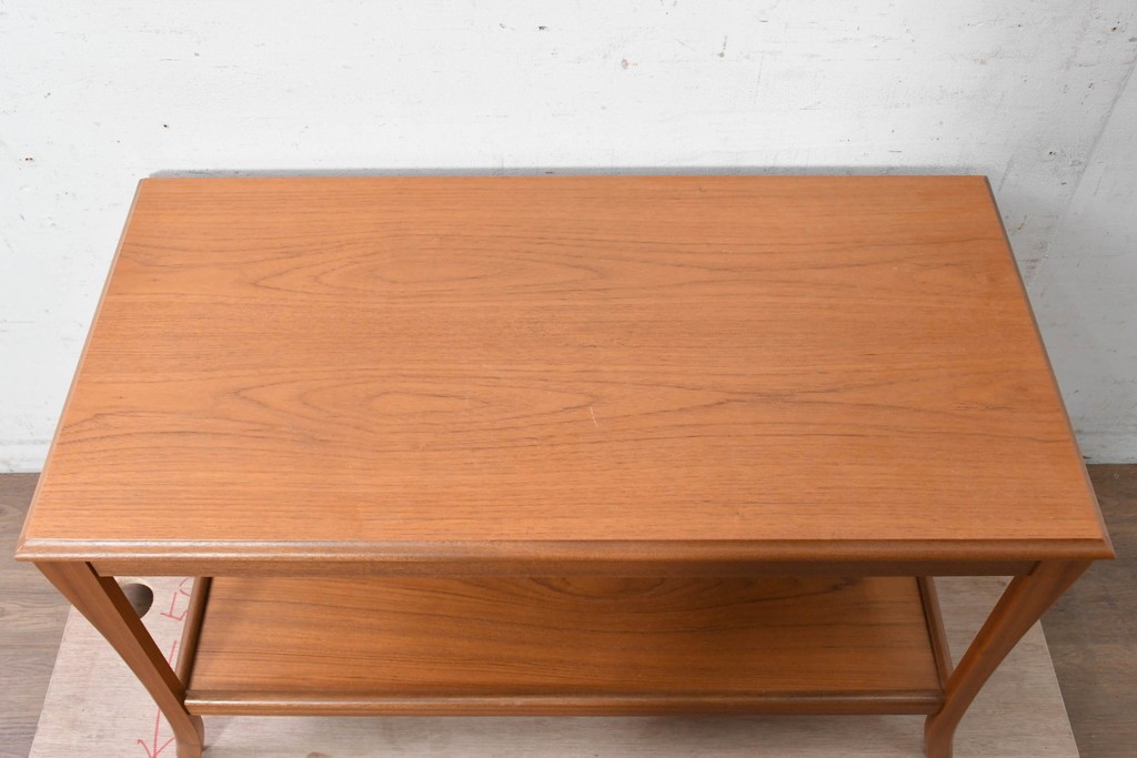 イギリスヴィンテージ　Sutcliffe furniture(サトクリフ・ファニチャー)　チーク材　スライド天板付きセンターテーブル　(R-090375)