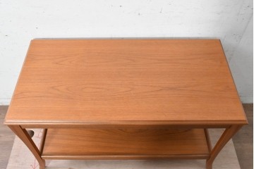 イギリスヴィンテージ　Sutcliffe furniture(サトクリフ・ファニチャー)　チーク材　スライド天板付きセンターテーブル　(R-090375)