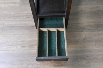 イギリスヴィンテージ　1960年頃　オーク材　力強い木目が美しい引き出し付きバタフライテーブル　(R-090377)