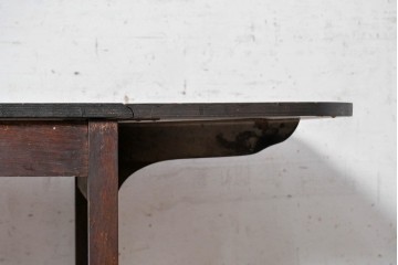 イギリスヴィンテージ　1960年頃　オーク材　力強い木目が美しい引き出し付きバタフライテーブル　(R-090377)