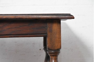 イギリスアンティーク　1920年頃　オーク材　艶やかで上品なツイストレッグの花台　(R-090382)