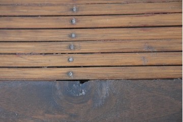 アジアンヴィンテージ　バンブー　竹細工の天板が軽やかなサイドテーブル　(R-090383)