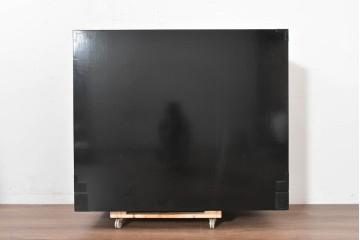和製ヴィンテージ　美品　希少カラー!!　シックな黒漆塗りが美しい仙台箪笥　(R-090394)