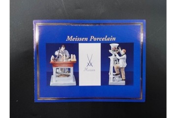 ドイツ製　Meissen(マイセン)　ベーシックフラワー　一つ花デザイン　繊細な花絵が美しいカップ&ソーサー6客セット　外箱付き　(R-090399)