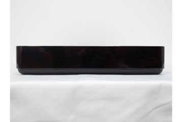 輪島塗　金井日華堂造　木製　漆器　家紋の蒔絵が施された小袖盆　共箱付き　(R-090400)