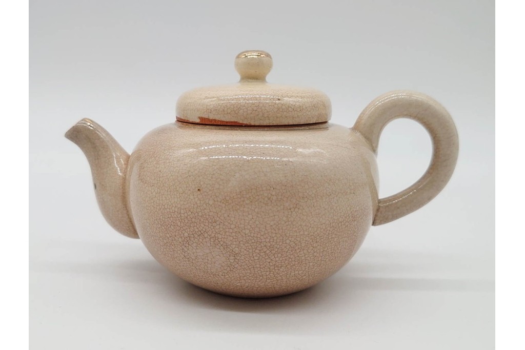 陸軍歩兵学校　分遣紀念　上品な草花文の茶器セット　(R-090403)