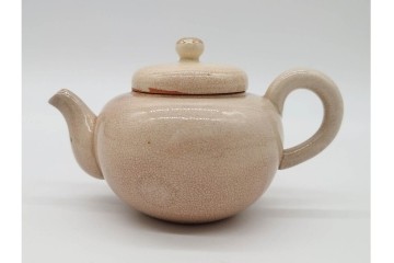 陸軍歩兵学校　分遣紀念　上品な草花文の茶器セット　(R-090403)