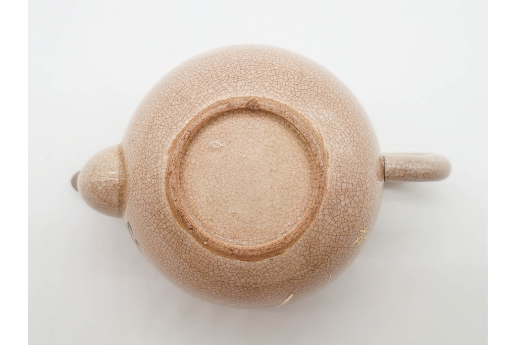 陸軍歩兵学校　分遣紀念　上品な草花文の茶器セット　(R-090403)