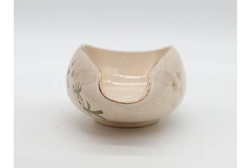 陸軍歩兵学校　分遣紀念　上品な草花文の茶器セット　(R-090403)