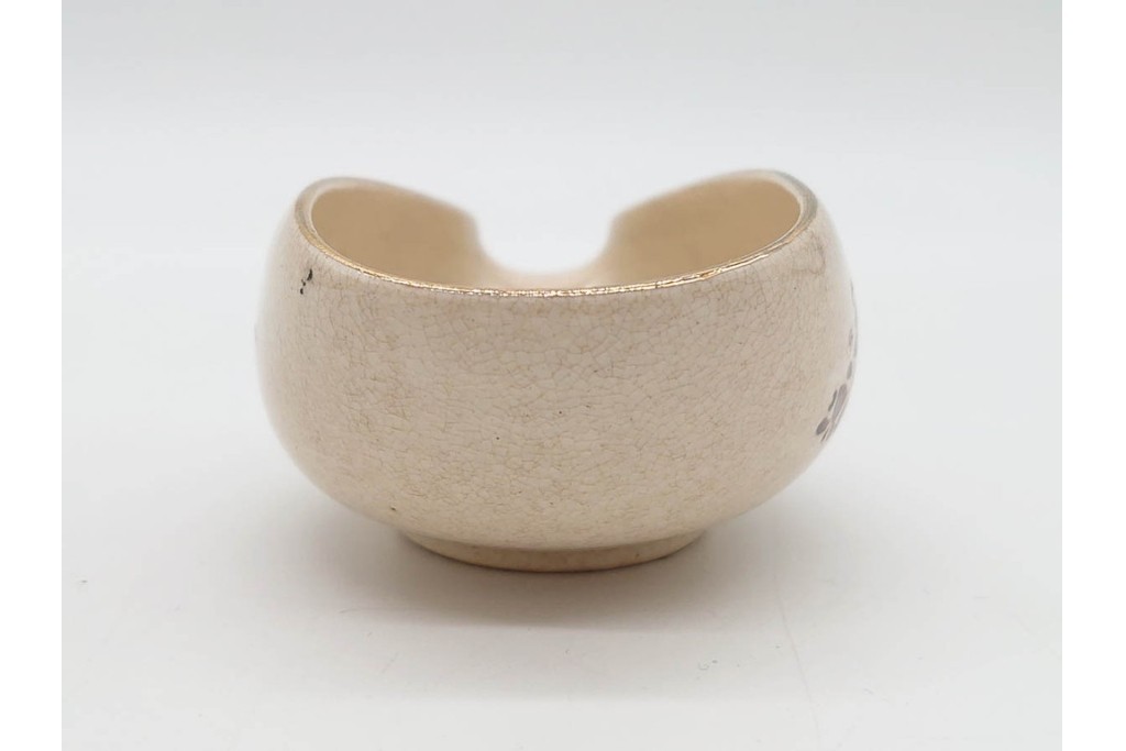 陸軍歩兵学校　分遣紀念　上品な草花文の茶器セット　(R-090403)