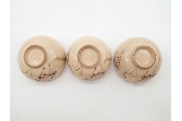 陸軍歩兵学校　分遣紀念　上品な草花文の茶器セット　(R-090403)