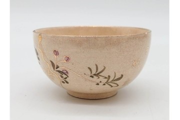陸軍歩兵学校　分遣紀念　上品な草花文の茶器セット　(R-090403)