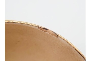 陸軍歩兵学校　分遣紀念　上品な草花文の茶器セット　(R-090403)